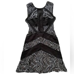 BCBGMAXAZRIA Black Lace Dress